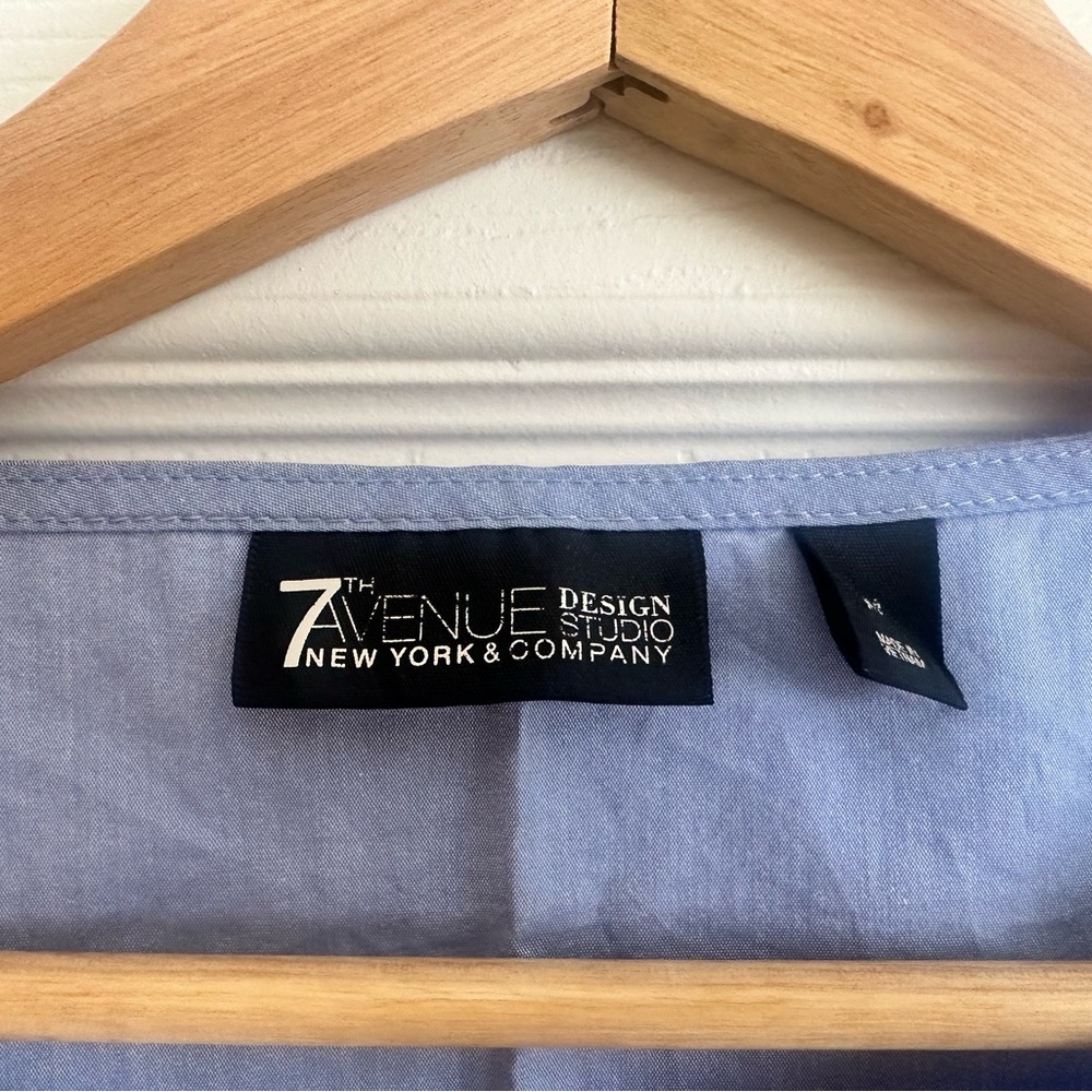 7th Avenue Design Studio Women's Light Blue Tunic